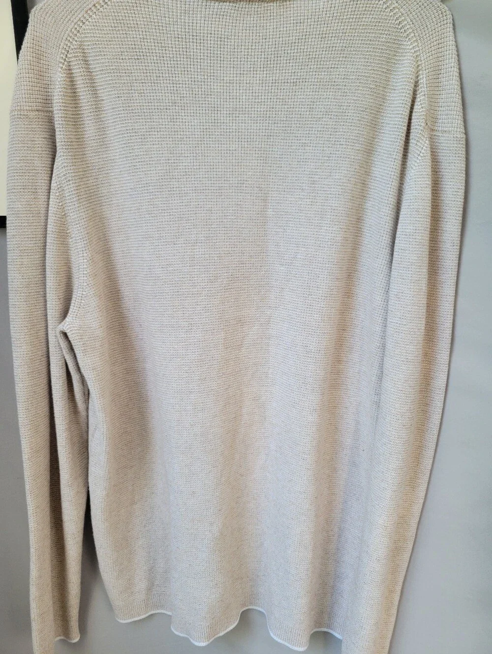 Jack Victor Daulac Quarter Zip Pullover Sweater Sand XXL